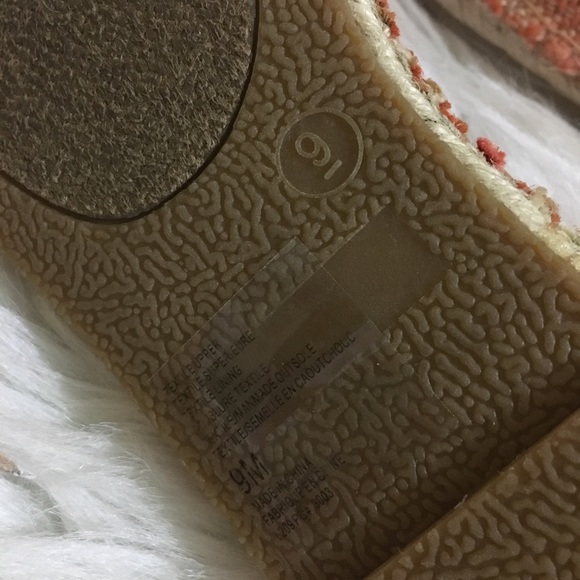 Anthropologie Gee Wawa Orange Pixie Espadrille - Picture 5 of 8